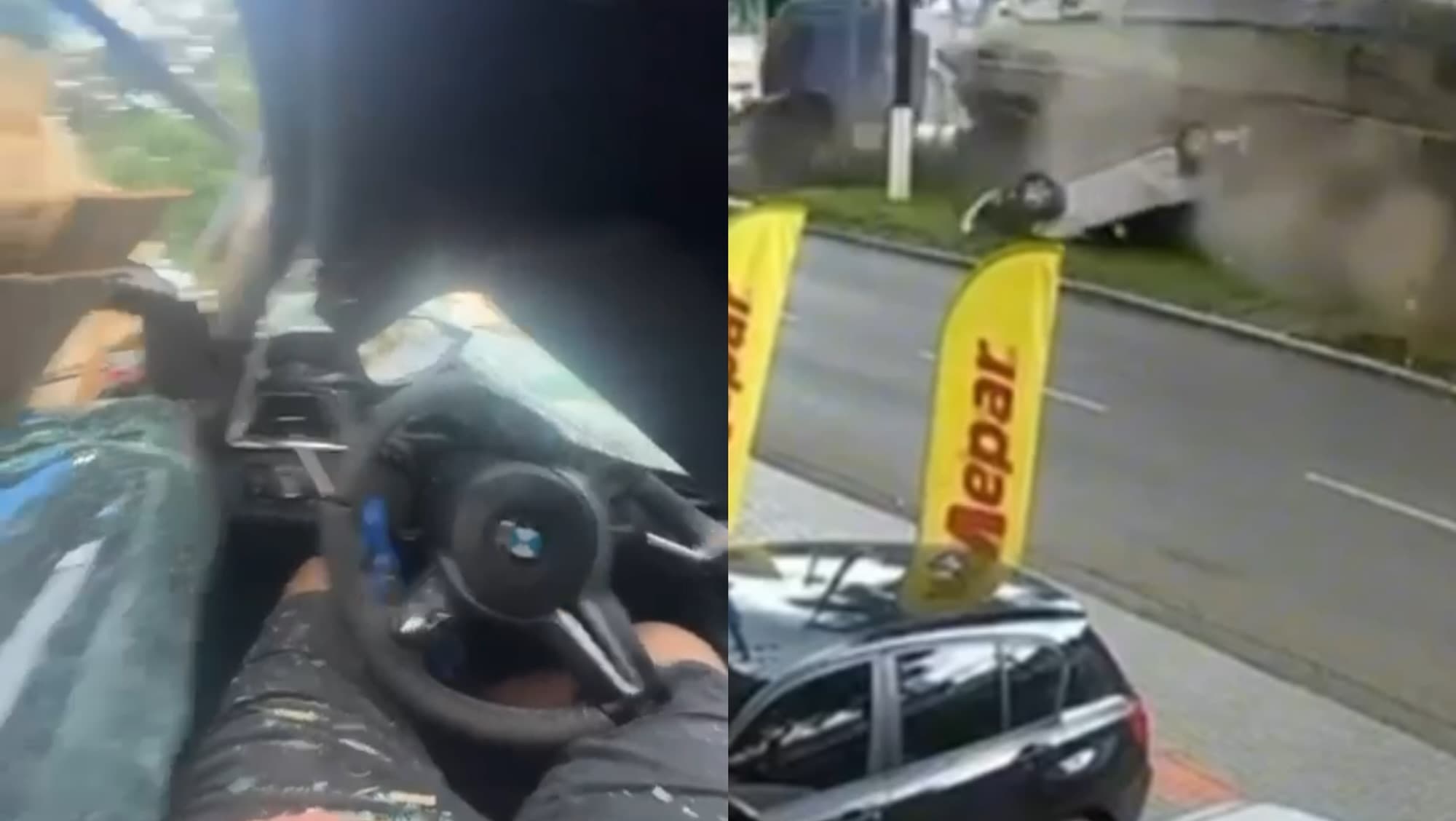 “Amor do céu!”: motorista desabafa após sobreviver a acidente assustador em SC