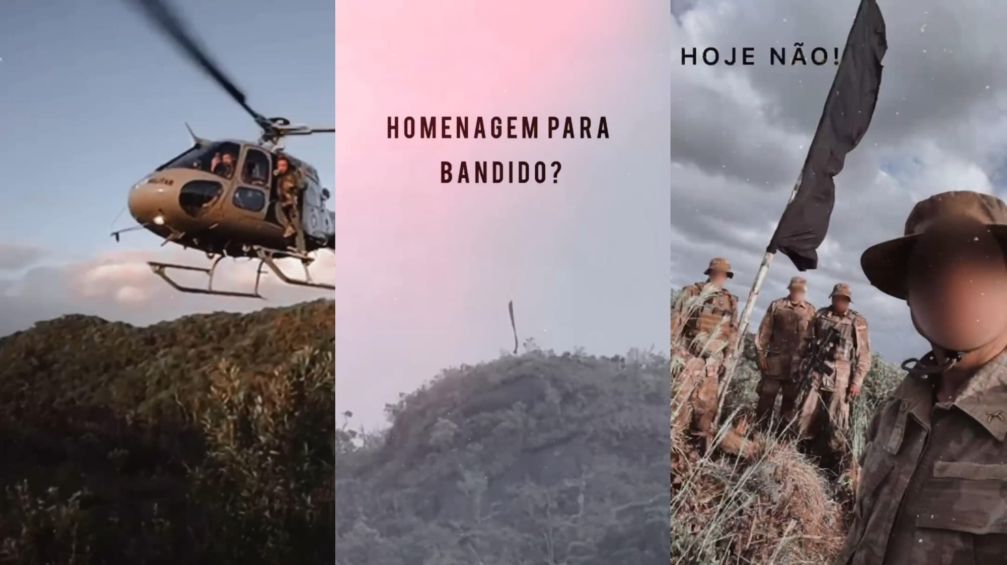 “Homenagem para bandido?Em SC, não!”: PMSC retira faixa de luto em morro de Florianópolis