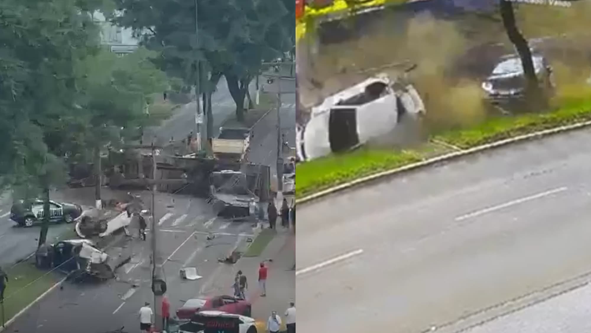 URGENTE: Caminhão carregado provoca gravíssimo acidente em SC e imagens chocam