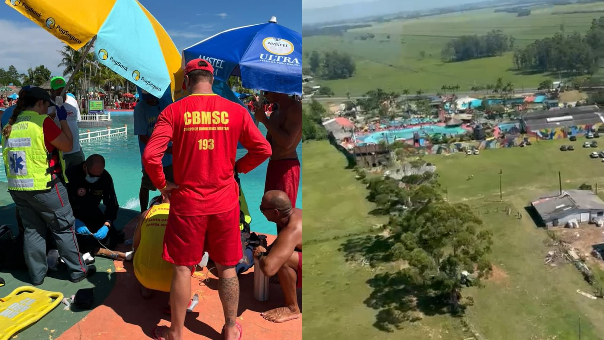 Funcionário passa mal durante o trabalho e morre afogado em parque aquático de SC