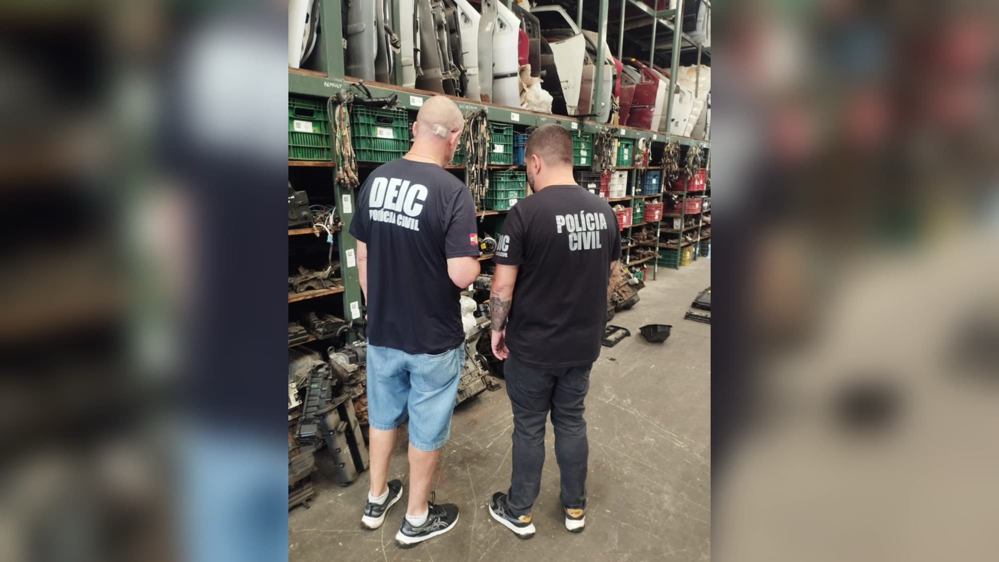 Polícia descobre esquema de peças roubadas e prende dois em flagrante em SC