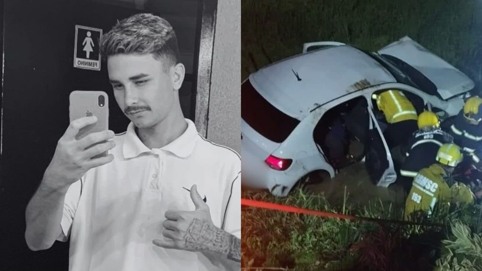 Jovem que morreu após capotamento de veículo no Vale do Itajaí é identificado