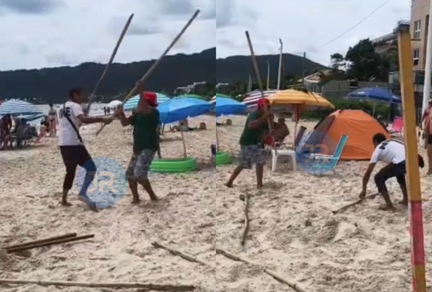 “Star Wars Bambu”: briga por espaço na areia viraliza em praia de Florianópolis