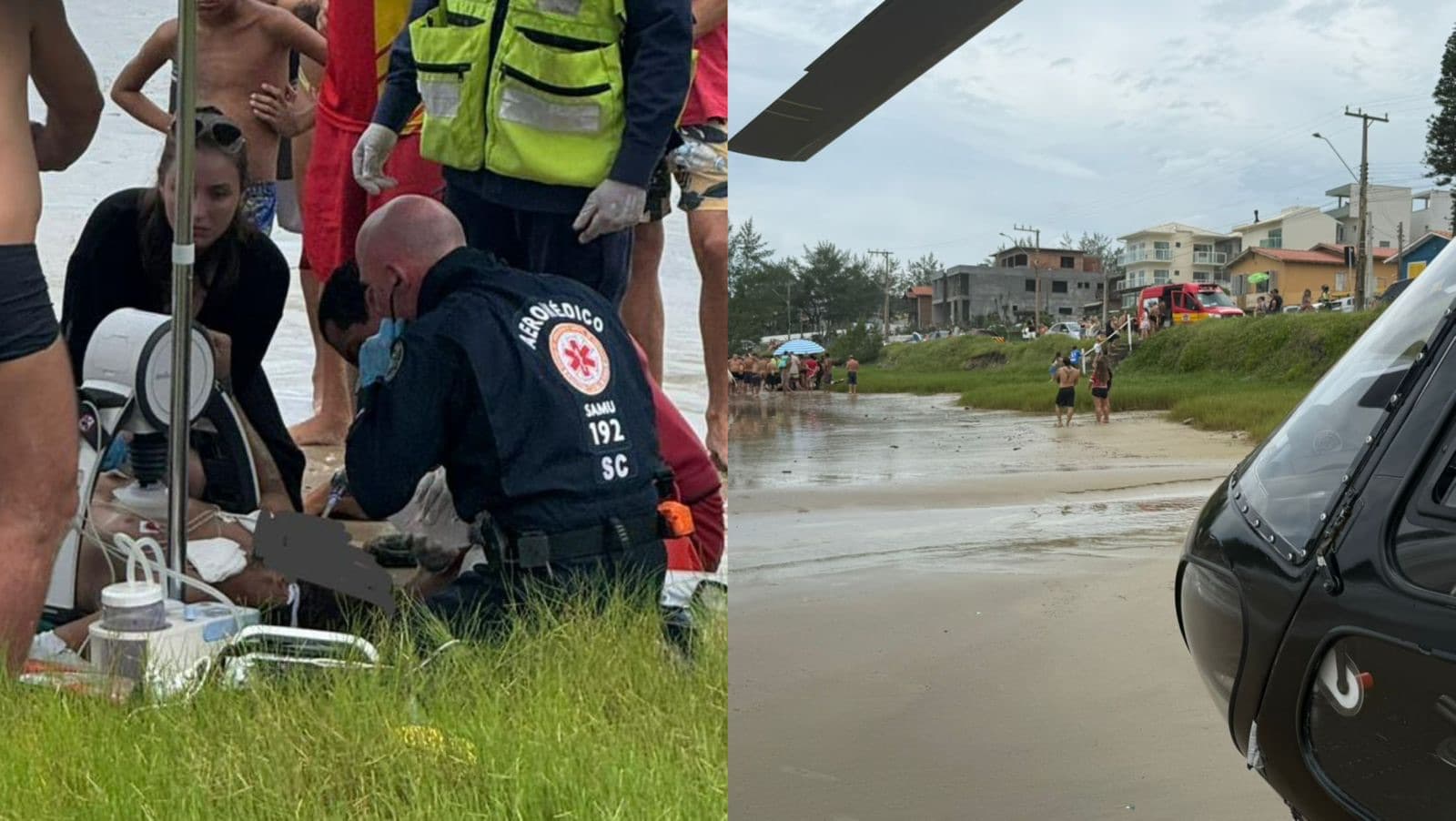 Homem volta à vida após 20 minutos de reanimação em praia de SC