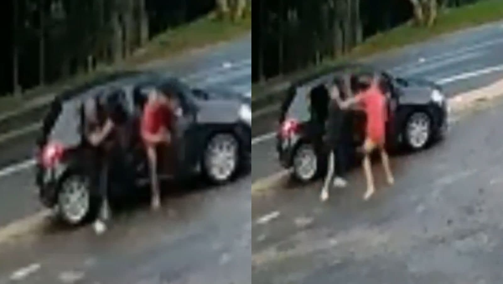 “2 minutos sem perder a amizade”: flagrante inusitado em rodovia de SC viraliza