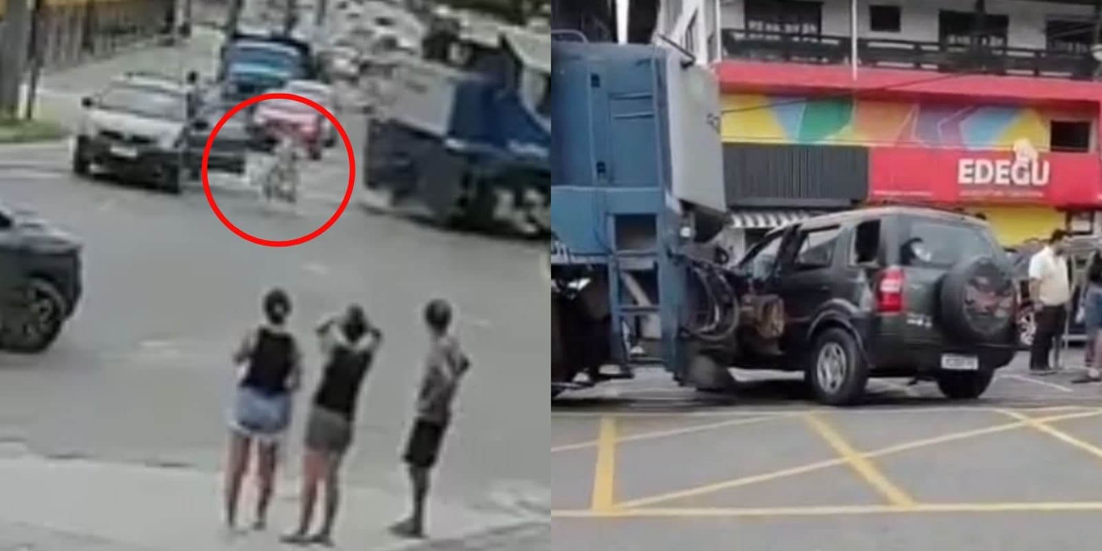 Pane trava carro sobre linha do trem, motorista abandona veículo e escapa por segundos em SC