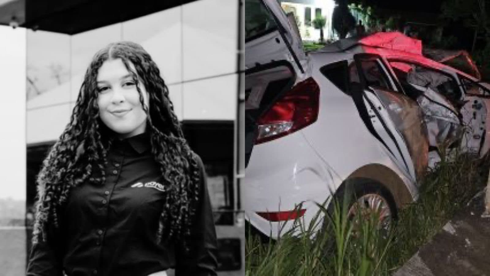 Jovem de 19 anos morre após carro atingir ponto de ônibus na SC-467