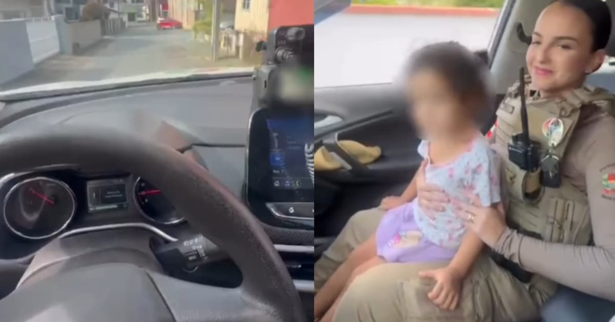 “Sem rumo”: PMSC encontra criança de 3 anos andando sozinha pelas ruas de bairro em SC