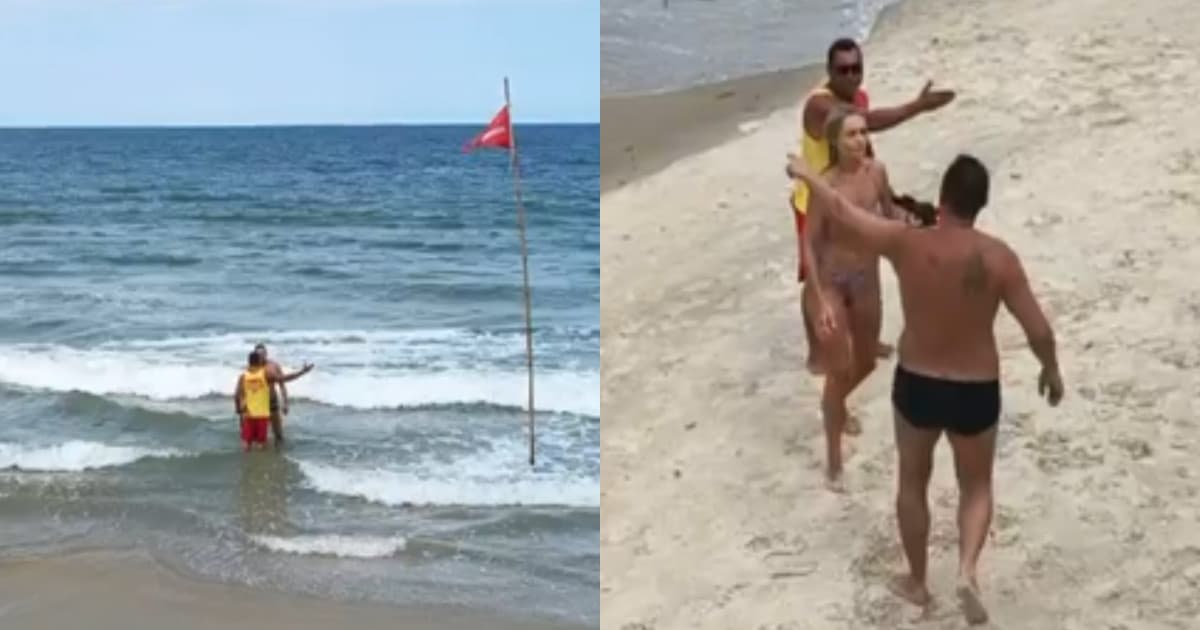 “Respeita nosso trabalho”: turista gaúcho se recusa a obedecer guarda-vidas em Itapema