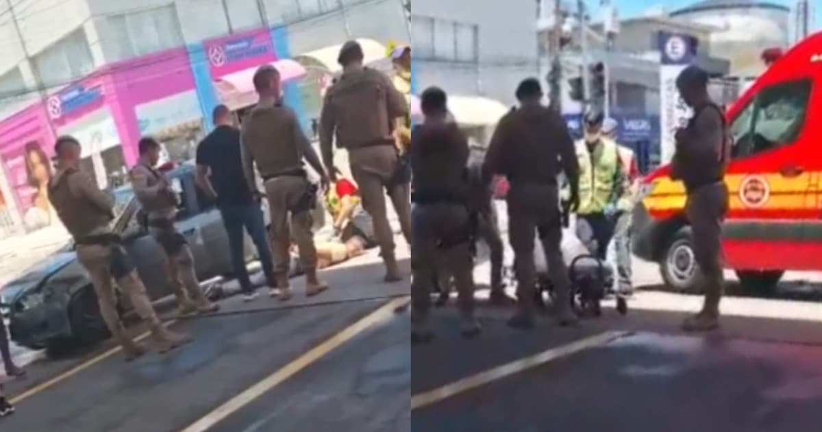 Criminoso que colocou facão no pescoço de grávida é baleado pela PMSC em Navegantes