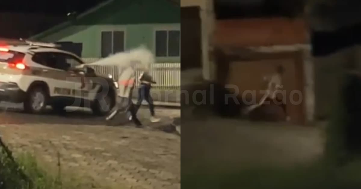 PMSC acaba com briga entre casal de moradores de rua em Lages: “100 metros rasos”