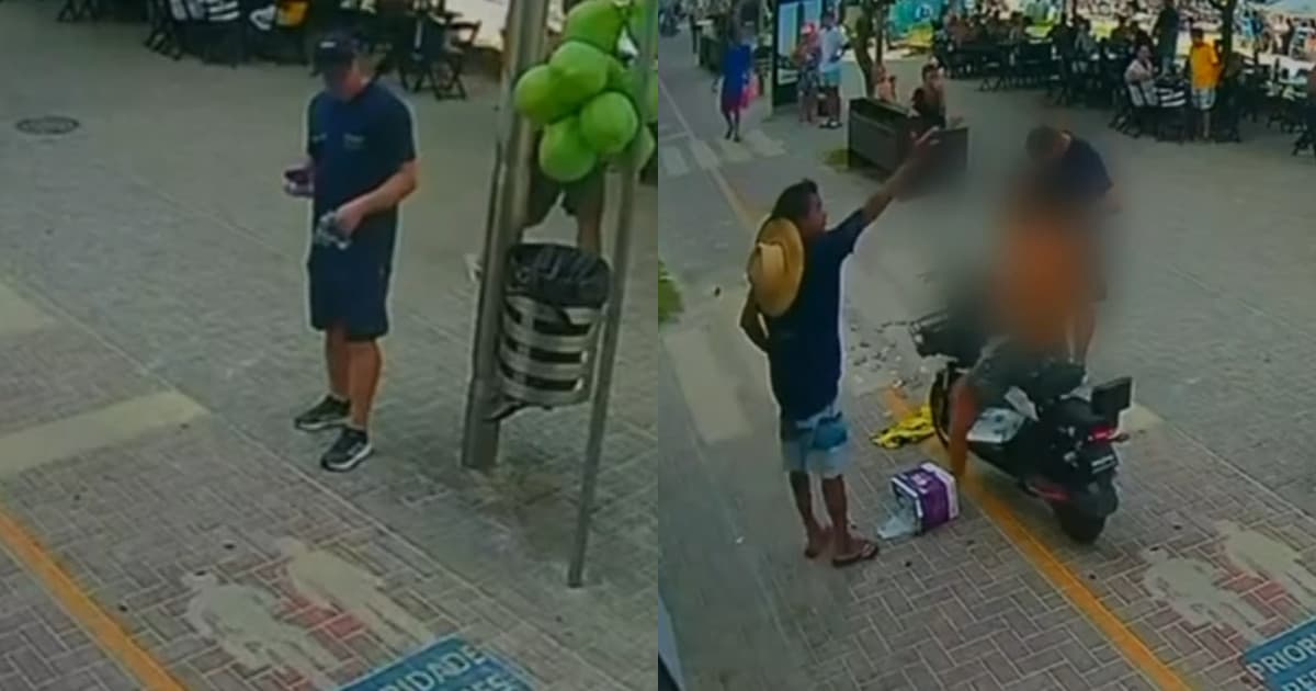 Adolescente em moto elétrica atinge garçom no calçadão e reacende polêmica em Itapema
