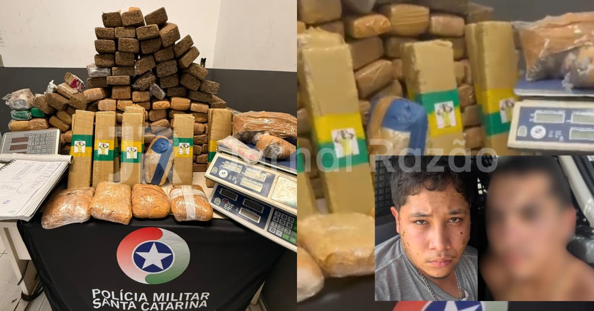 “Azedou o find”: PMSC surpreende descarregamento de quase 150 kg de drogas em Florianópolis