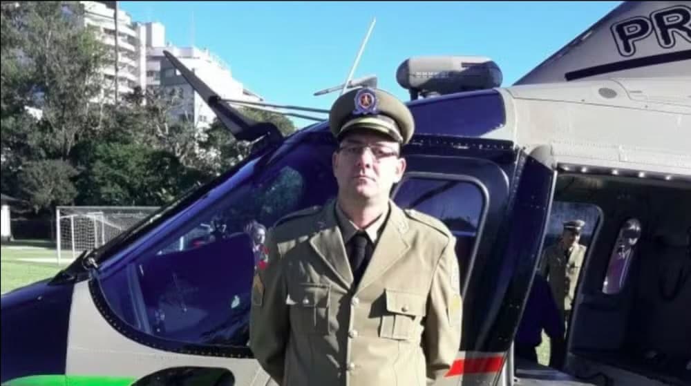 Sargento da PM morre após ser atingido por tronco de árvore durante corte em SC