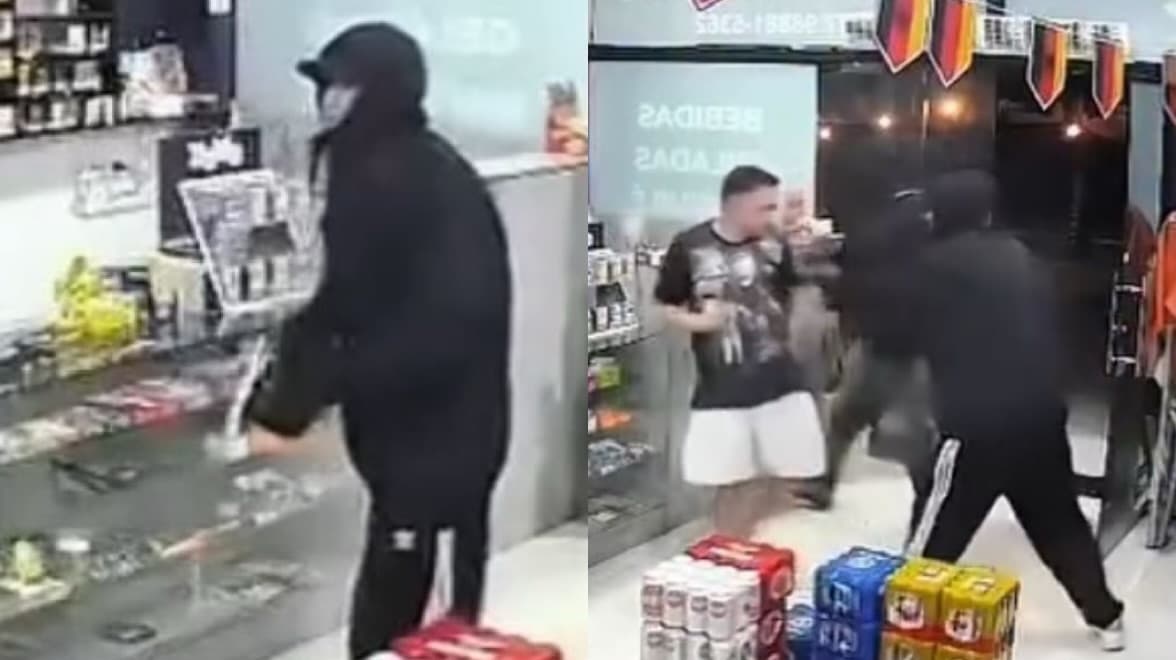 “Perdeu, mermão!”: assaltantes armados atacam conveniência em Blumenau