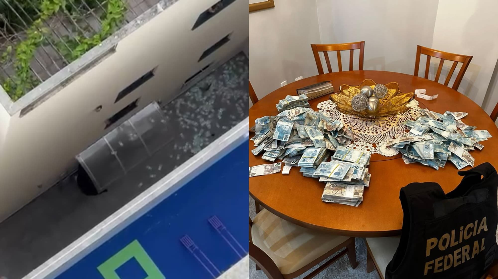 Banco Master: alvo da PF joga mala de dinheiro da janela de apartamento em Balneário Camboriú