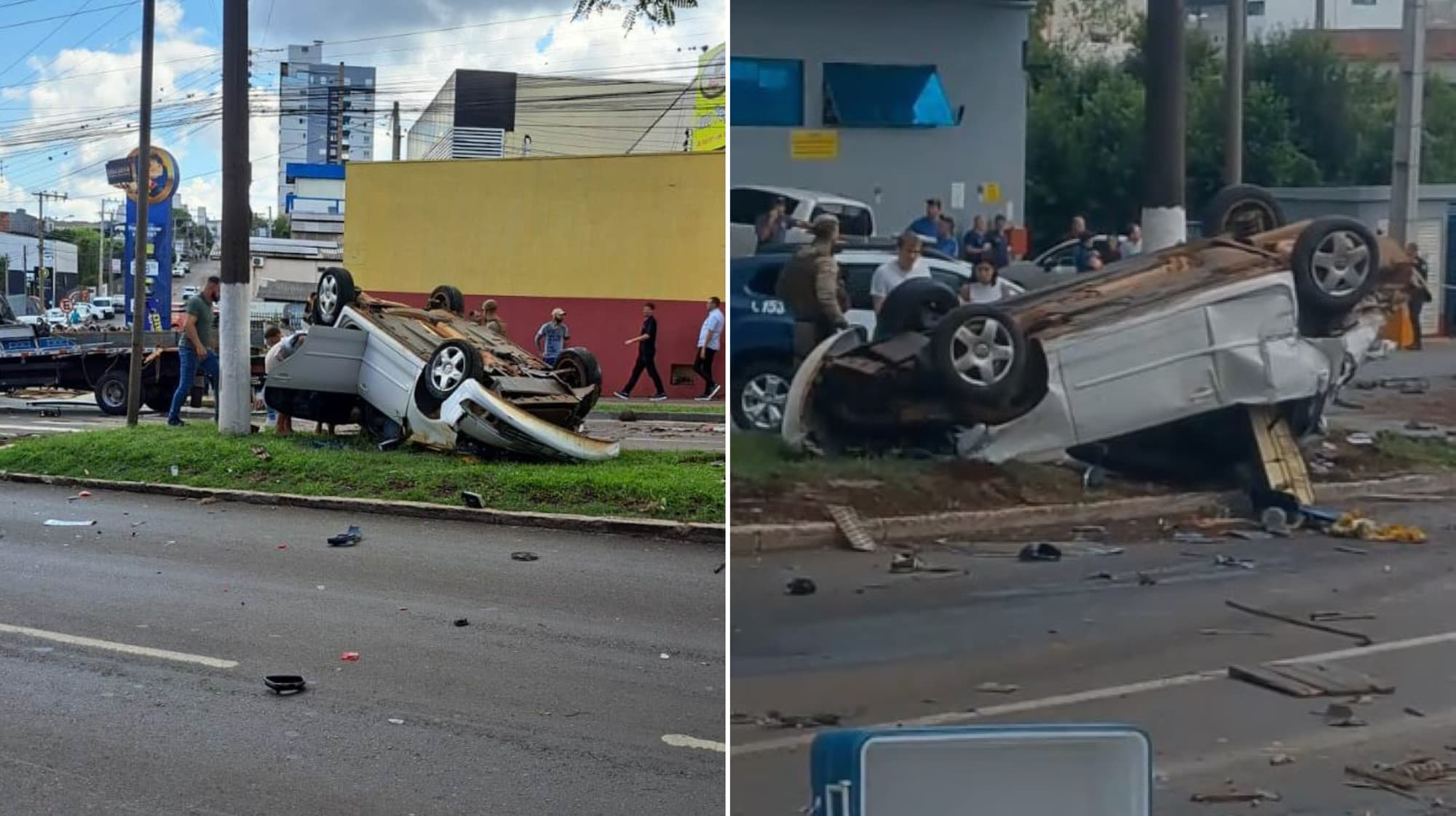 Carreta sem freios provoca engavetamento com 12 veículos e motorista é indiciado por tentativa de homicídio