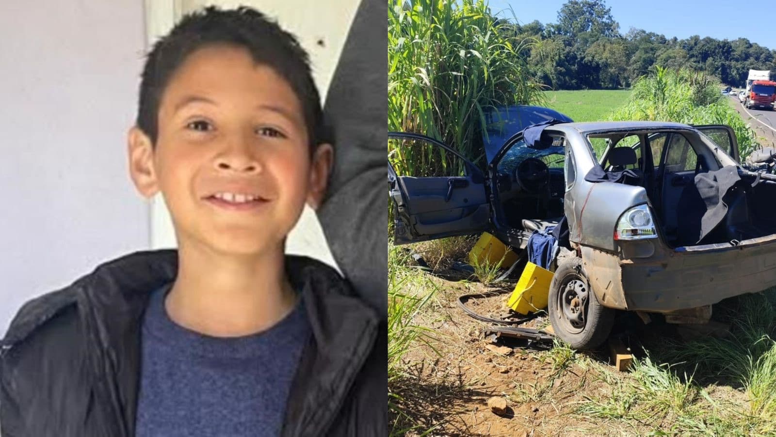 Identificada criança que morreu em grave acidente na SC-157