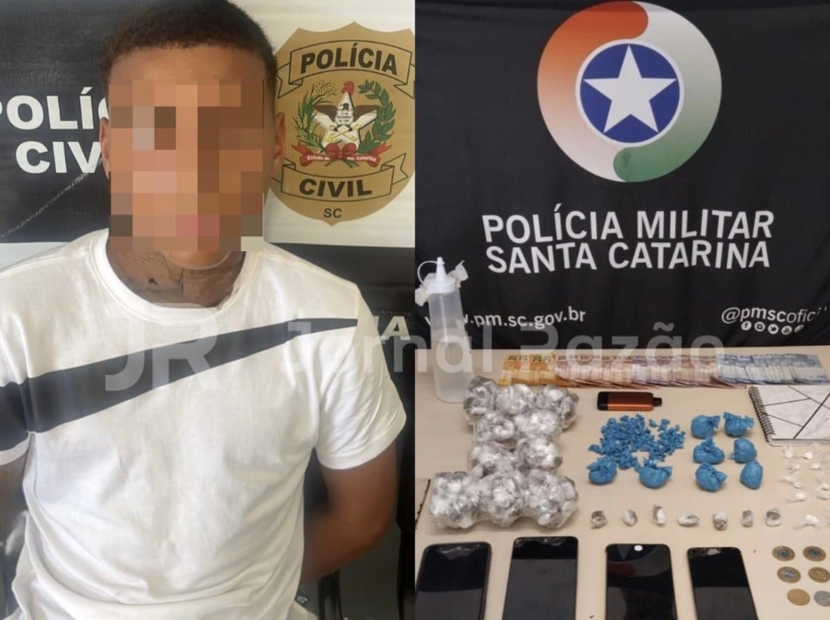 Adolescente de 15 anos é preso pela 24º vez por tráfico em Florianópolis: “duas em 24h”