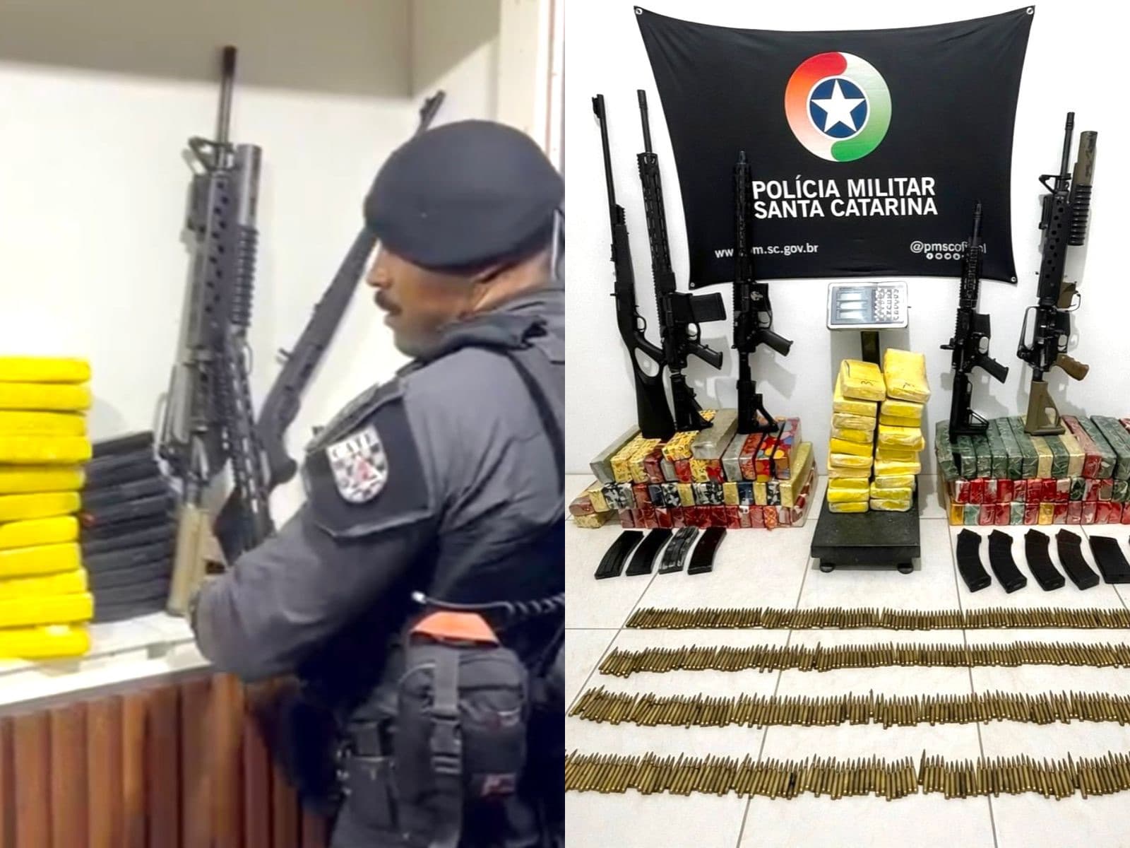 BOPE apreende arsenal de facção e impede atentados na Grande Florianópolis