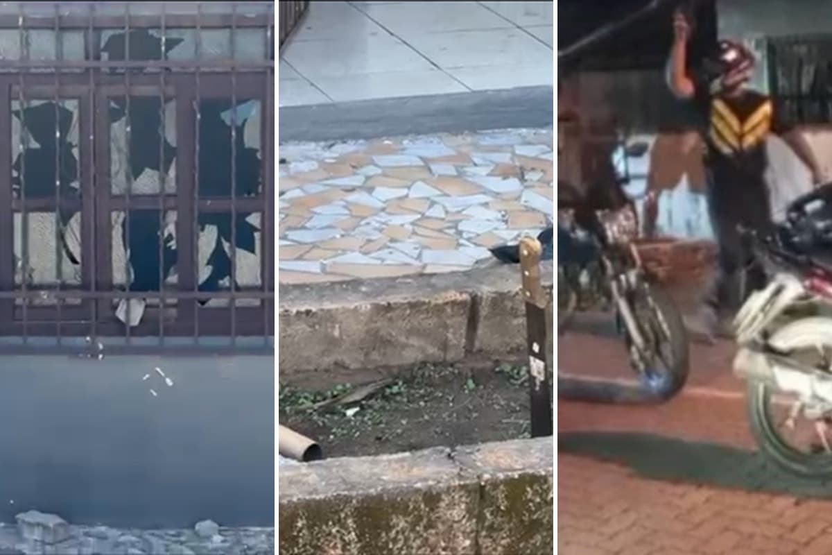 “Quebraram tudo”: vídeo mostra como ficou casa após vingança de motoboys em Joinville