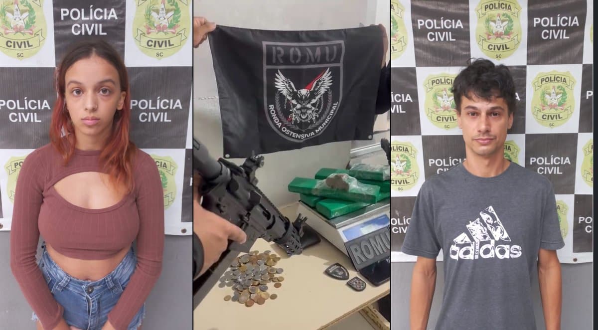 Casal é preso pela GM por tráfico de drogas em Itapema