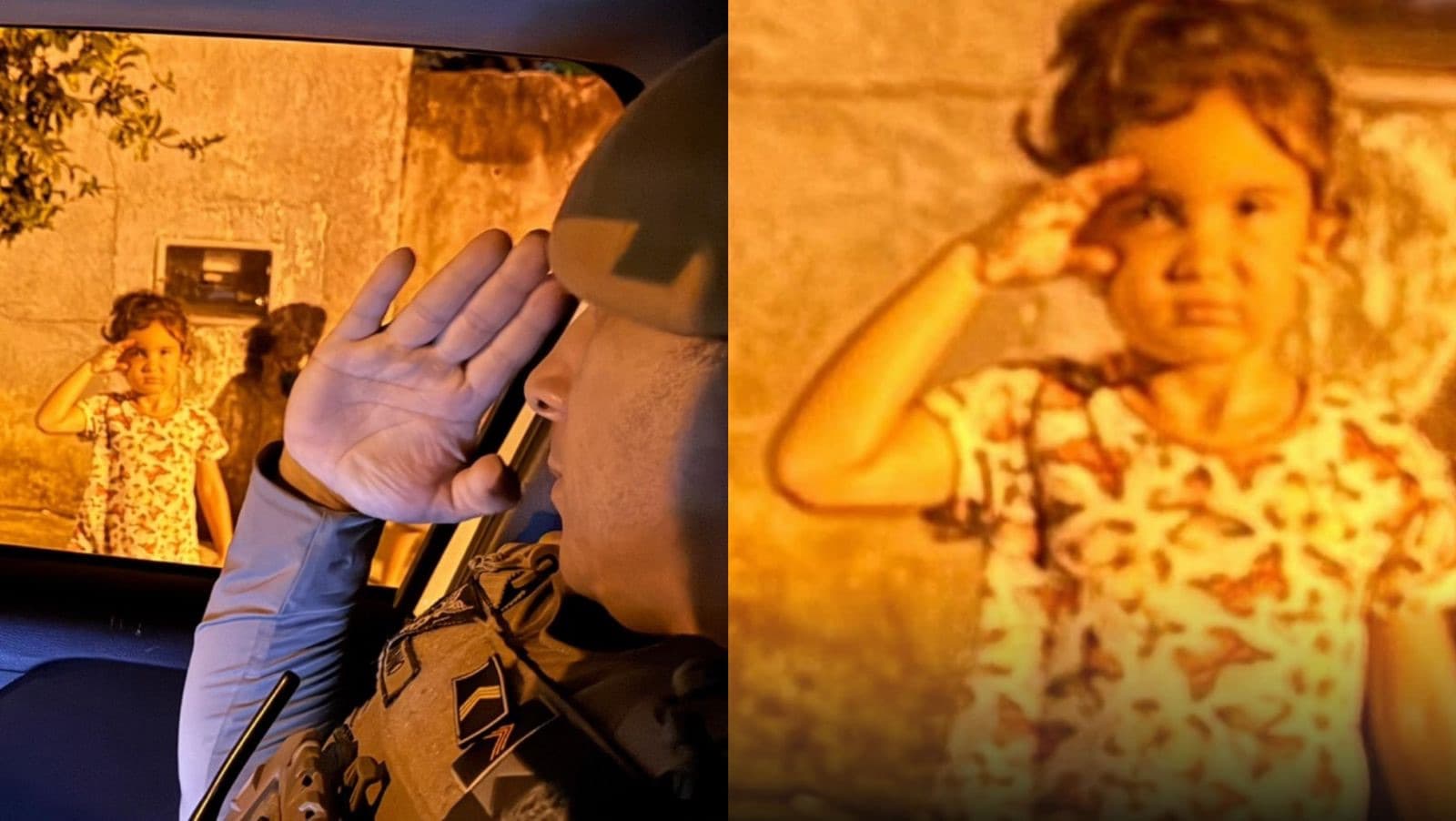 Criança presta continência para policial durante patrulhamento e gesto emociona em SC