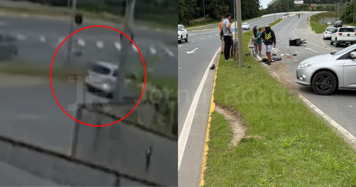 Motociclista morre em grave acidente na zona Sul de Joinville; VEJA VÍDEO