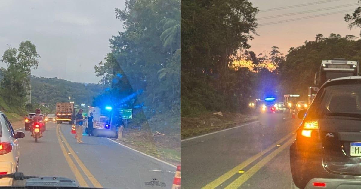 Motorista foge após atropelar e matar homem na BR-280 em Jaraguá do Sul
