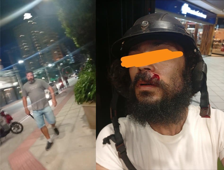 Motoboy é agredido ao ser confundido com maconheiro em Florianópolis: “é tabaco, idiota!”