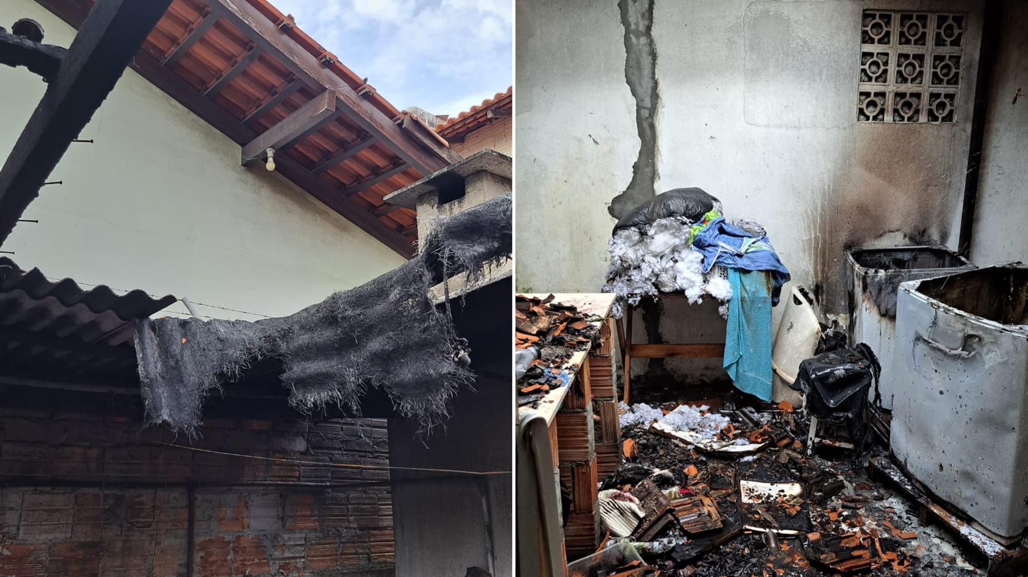 Incêndio atinge casa de madeira em Itapema e destrói móveis e eletrodomésticos