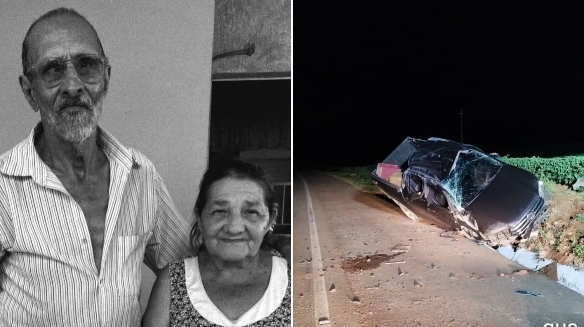 Casal de idosos que morreu em capotamento na BR-470 é identificado