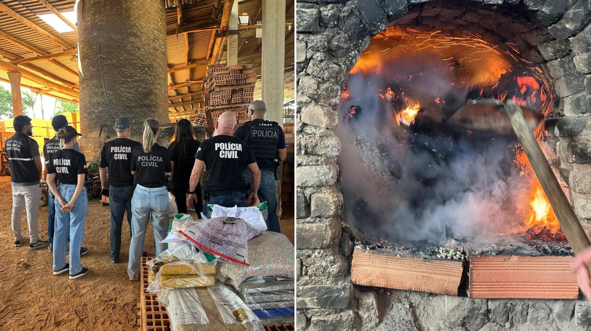 Polícia Civil incinera cerca de 600 quilos de drogas apreendidas em Camboriú
