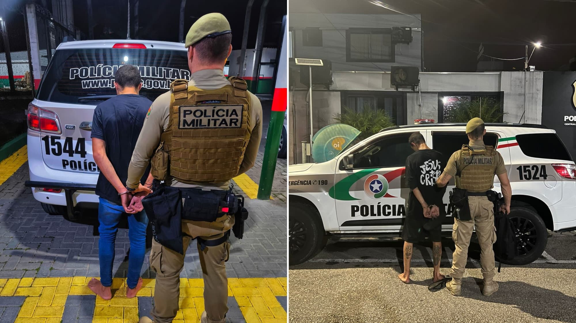 Polícia Militar prende envolvidos em homicídio, tráfico e série de furtos durante a madrugada em BC