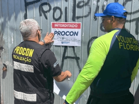 Risco de explosão: Procon interdita mais de 10 locais que vendiam gás irregular em Florianópolis