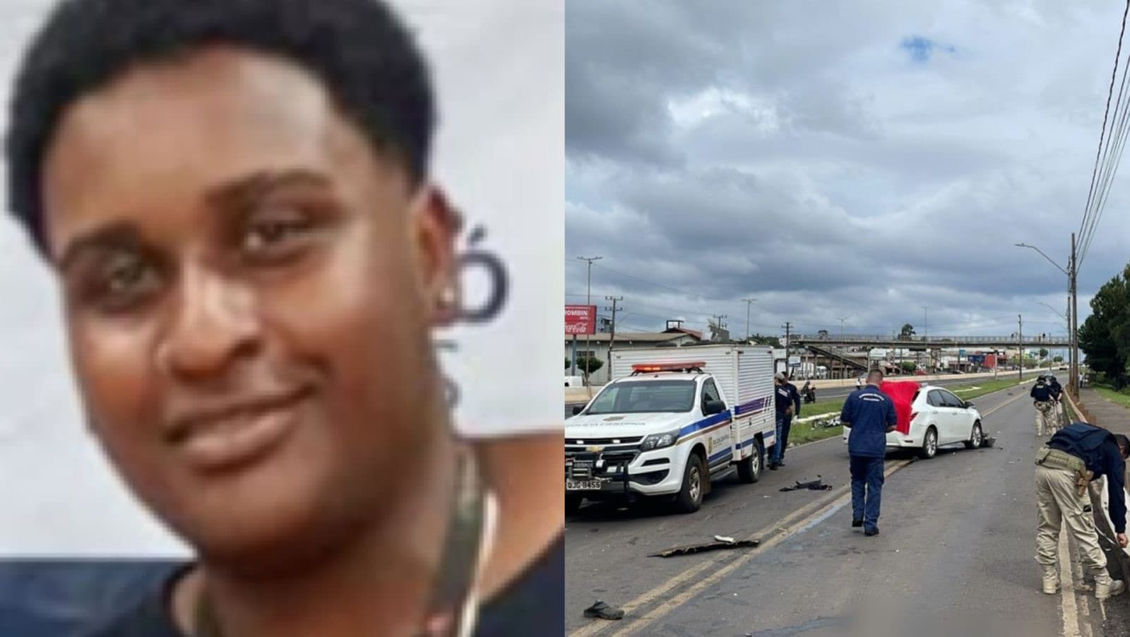 Acidente entre carro e moto tira a vida de jovem de 22 anos em SC