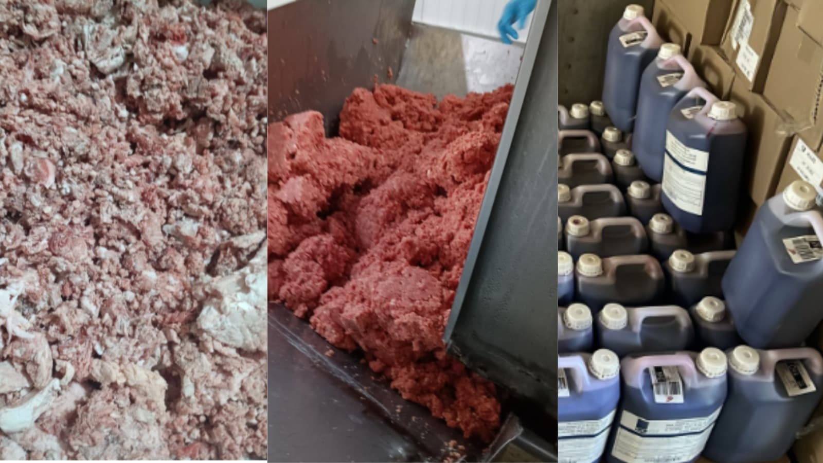 Corante vencido, soja e subprodutos: o que era vendido como “carne moída” em frigorífico de SC