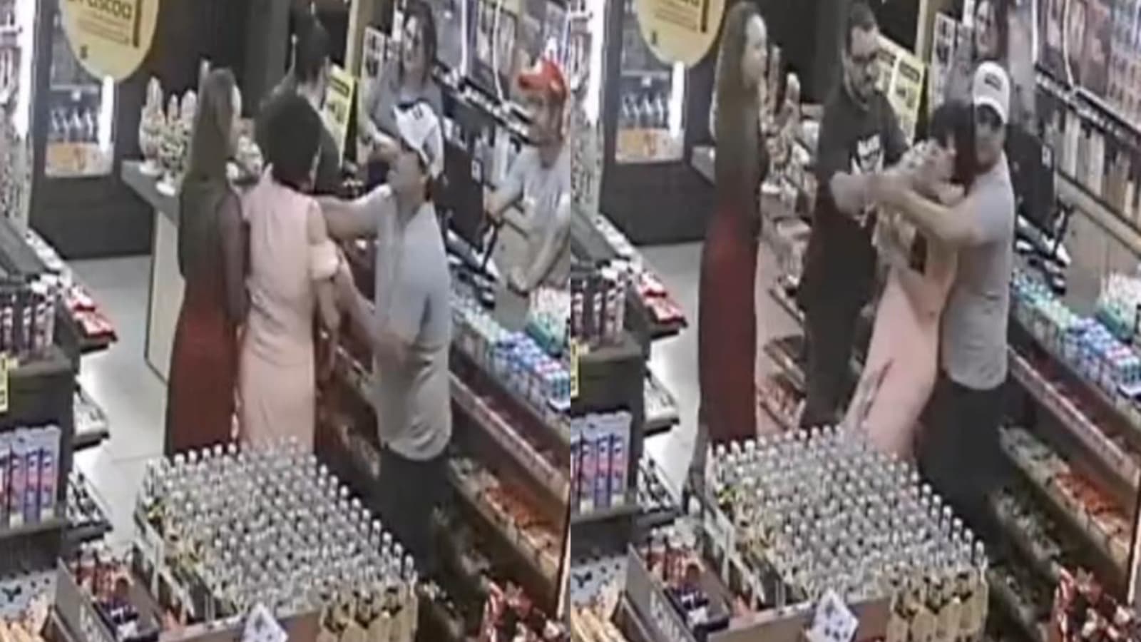 “Ia me matar”: desconhecido agarra mulher pelo pescoço em posto e homens salvam ela em SC; VÍDEO