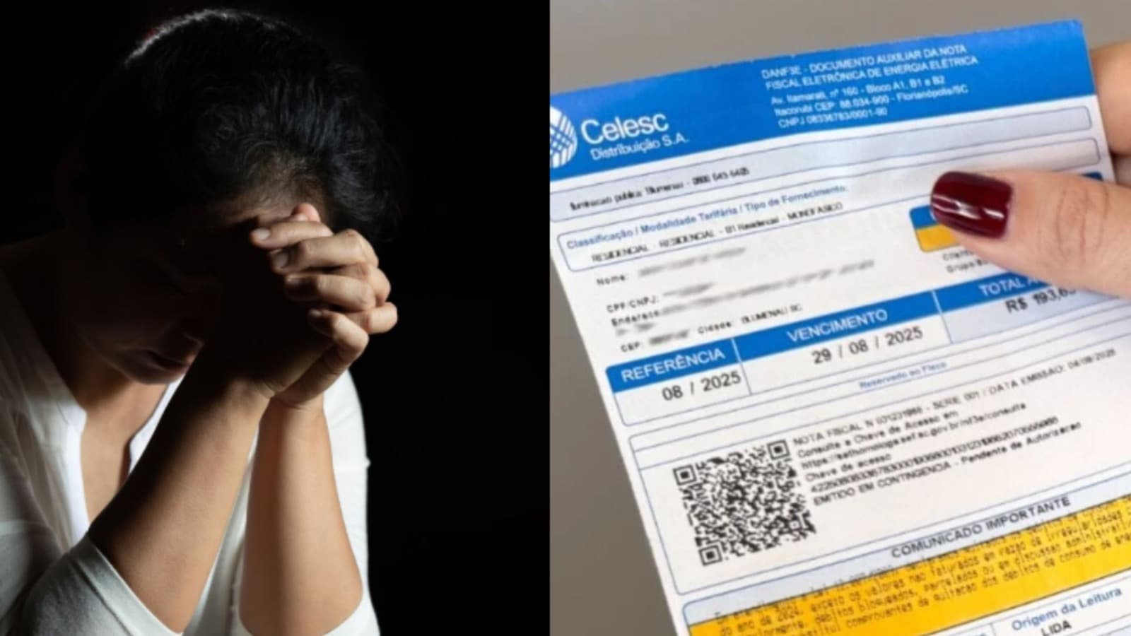 “Parecia conta de luz, mas era golpe”: moradora de Pomerode recebe fatura falsa da Celesc em casa