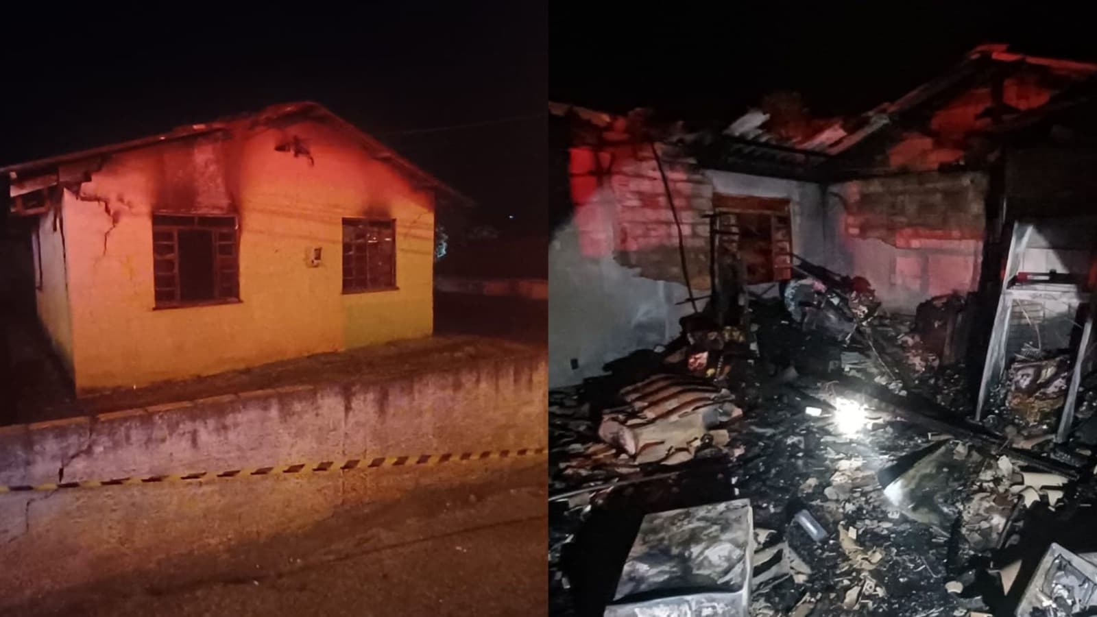 Idosa é encontrada morta após casa pegar fogo em SC