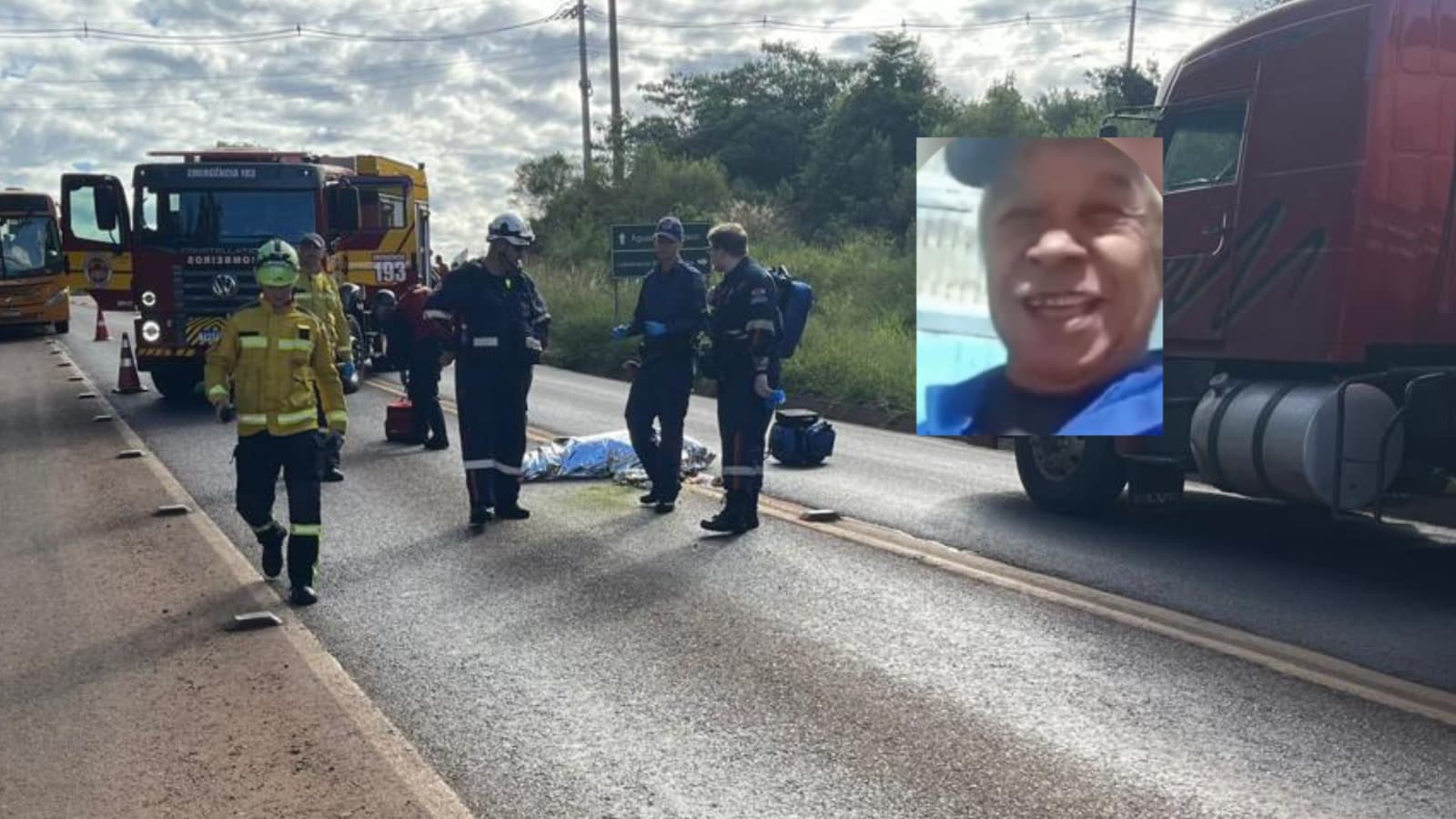 Identificado o idoso que morreu atropelado por ônibus em Chapecó