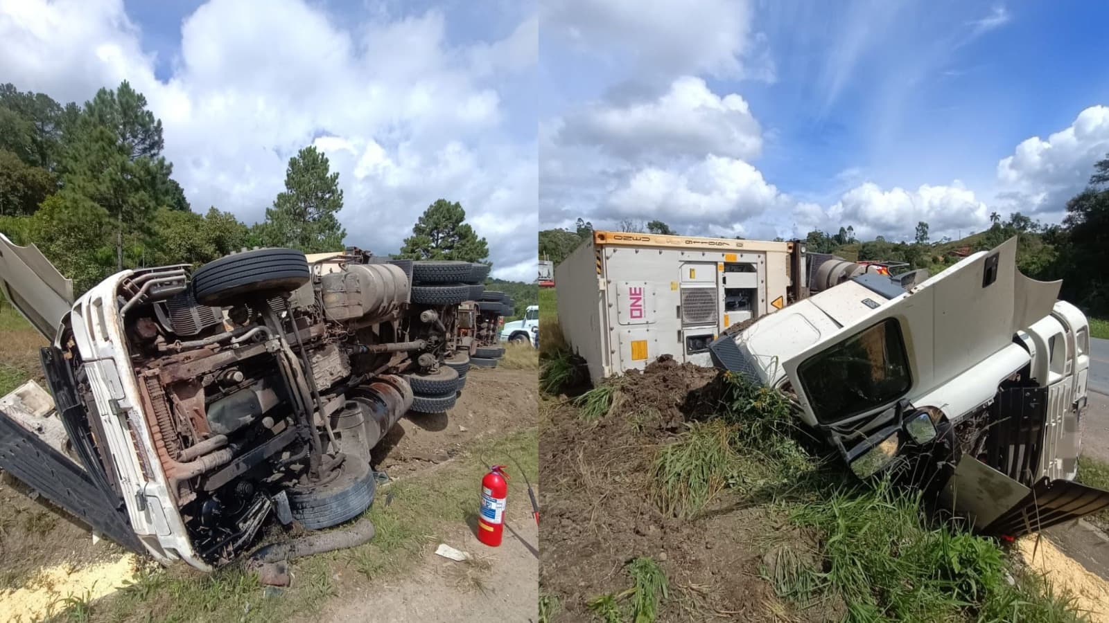 Caminhoneiro de 52 anos morre preso às ferragens após carreta sair da pista em SC