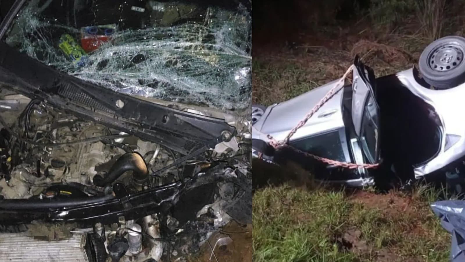 Idoso morre preso às ferragens após colisão frontal em SC