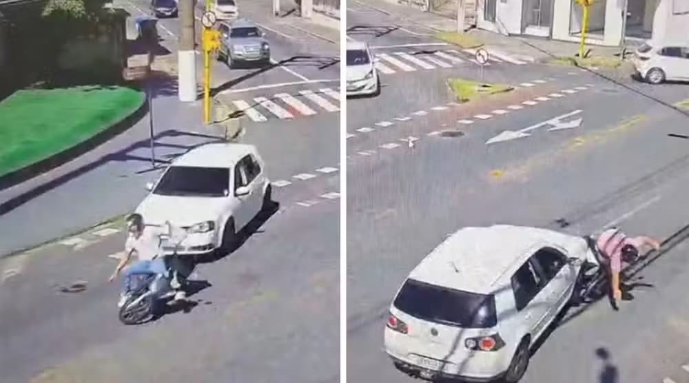“Carro com sangue e para-brisa quebrado”: servidor público é preso após atropelar motociclistas de propósito em SC