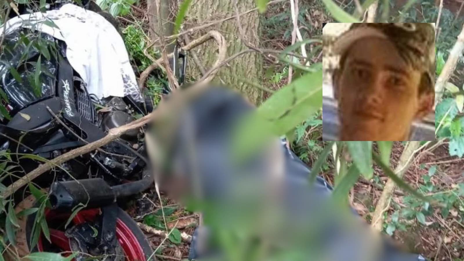 Identificado motociclista que morreu após bater contra árvore no Oeste de SC