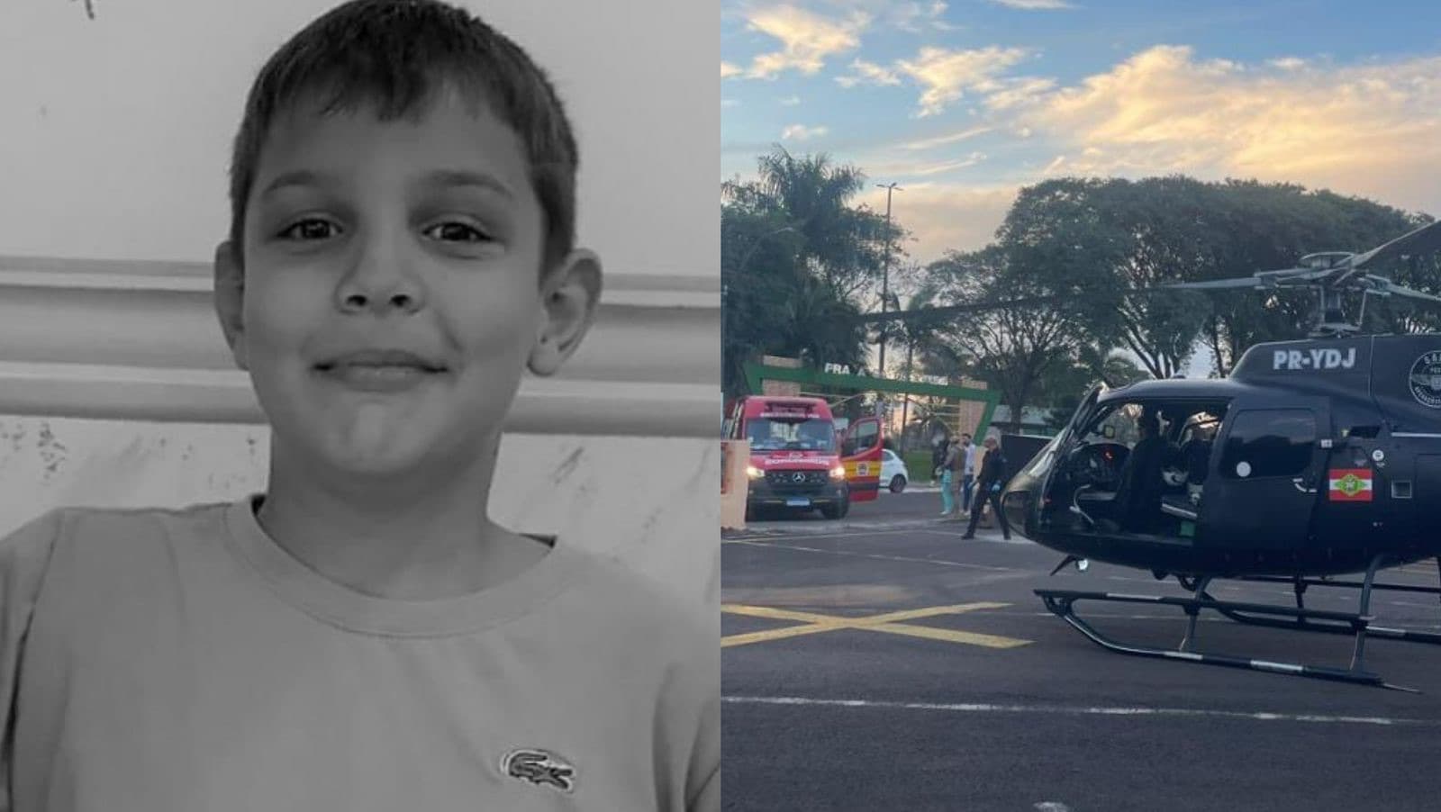 Em meio à dor, família autoriza doação de órgãos de menino de 10 anos após acidente com bicicleta