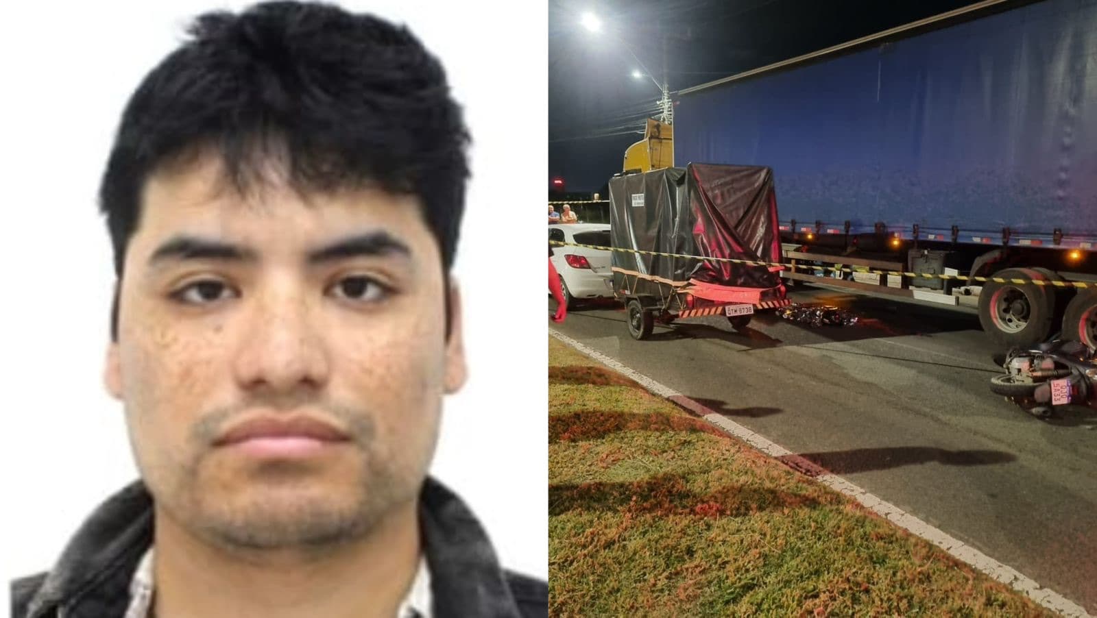 Identificado motociclista chileno morto em grave acidente em Itajaí