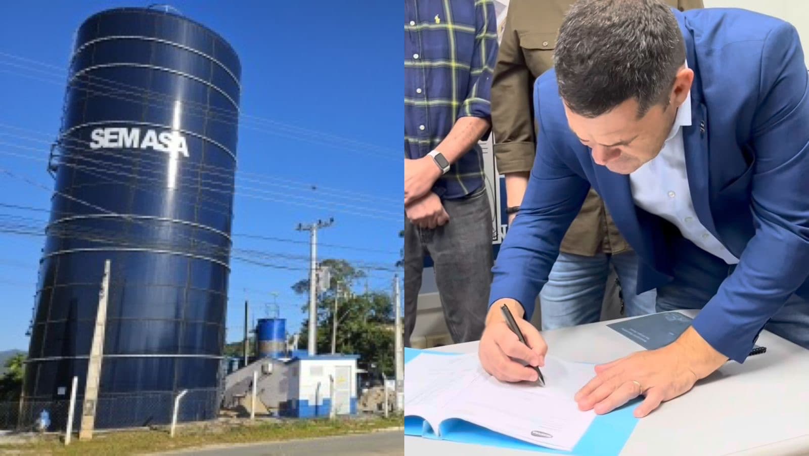 “Evitar falta de água”: Prefeito de Itajaí assina investimento de R$ 29 milhões em novos reservatórios