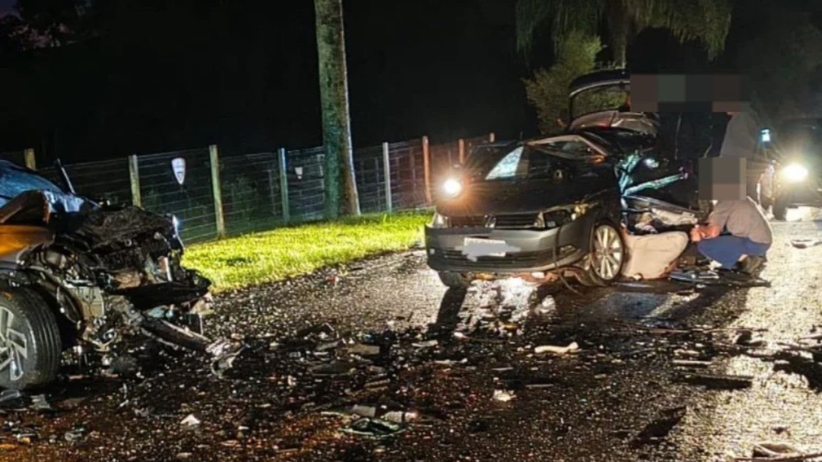 URGENTE: Cinco pessoas morrem em grave acidente na SC-355; duas eram crianças