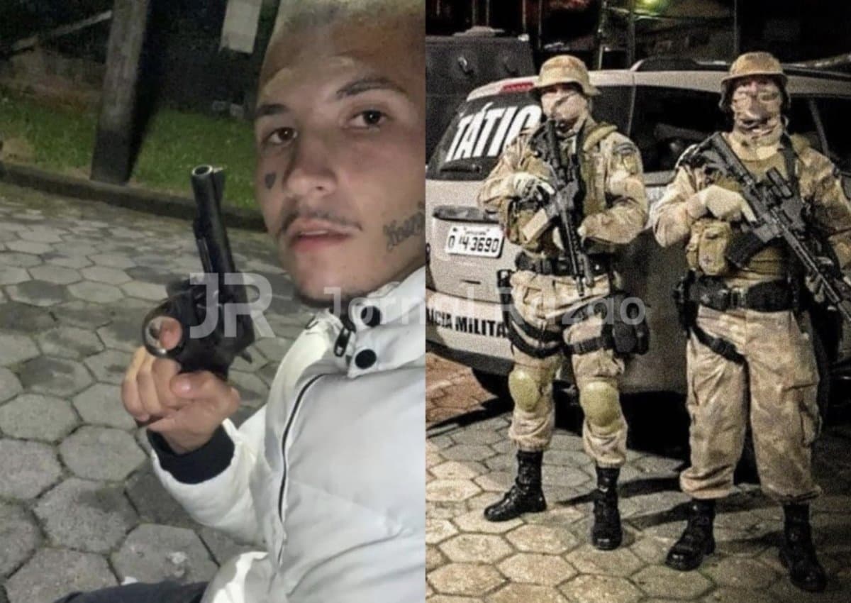 Criminoso de Tubarão que ostentava armas nas redes sociais é neutralizado pela PMSC